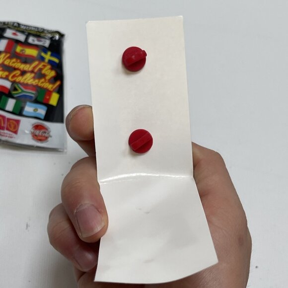 FIFA WORLD CUP 2002 Nigeria National Flag Pin McDonalds Coca Cola 1x2.5” - Picture 4 of 6